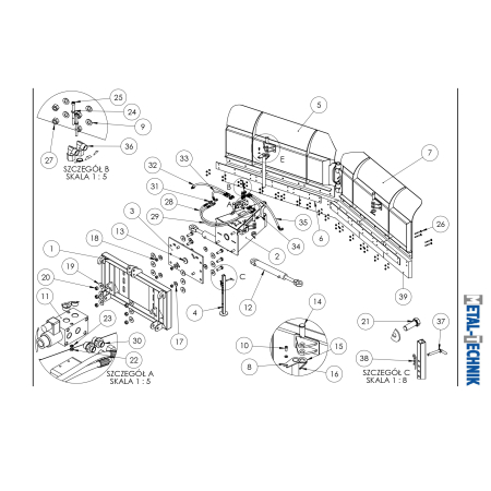 Części zamienne - Pług składany standard